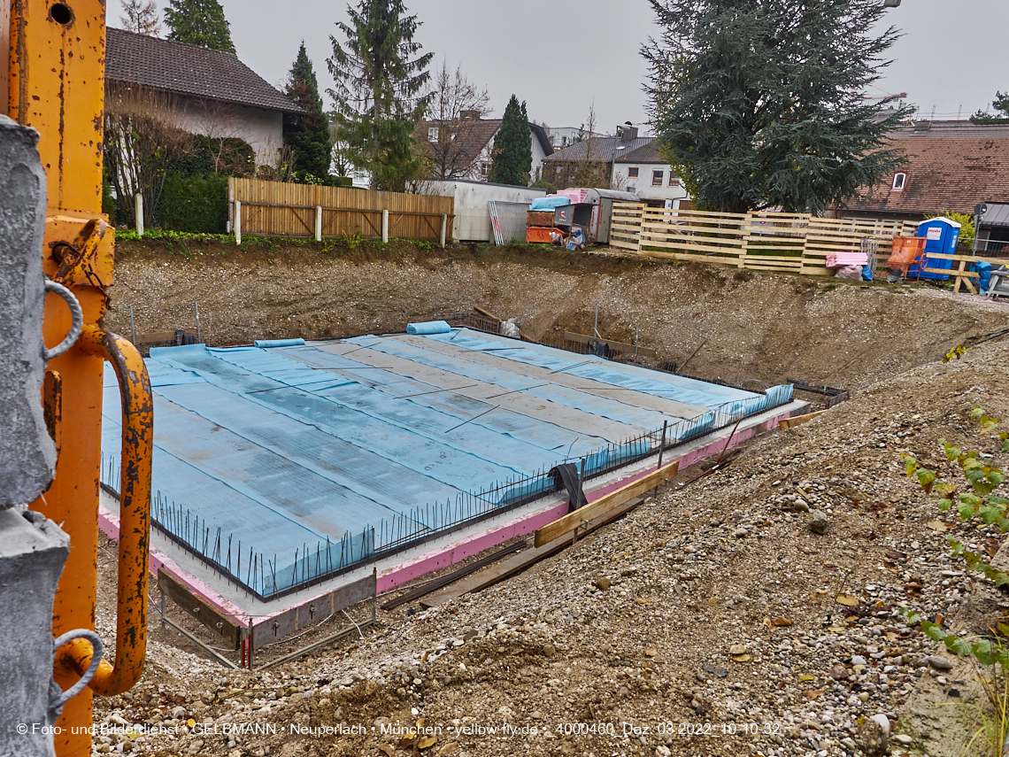 03.12.2022 - Neubau eines Mehrfamilienhause in der Niederalmstraße 16 in Neuperlach-Trudering